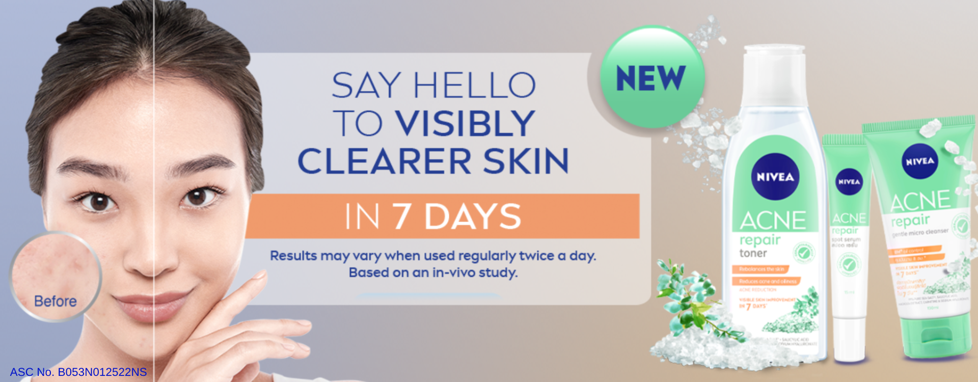 Get Visibly Clearer Skin in 7 days with NEW NIVEA Acne Repair